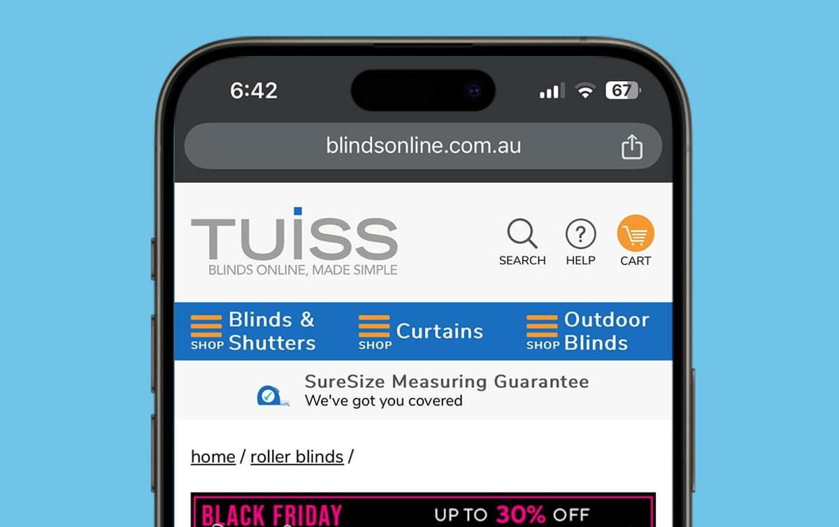 A screenshot of the Tuiss website showcasing its user-friendly interface and various features for visitors.